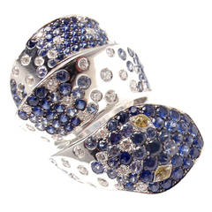 Pasquale Bruni Sapphire Diamond Gold Animalier Snake Ring