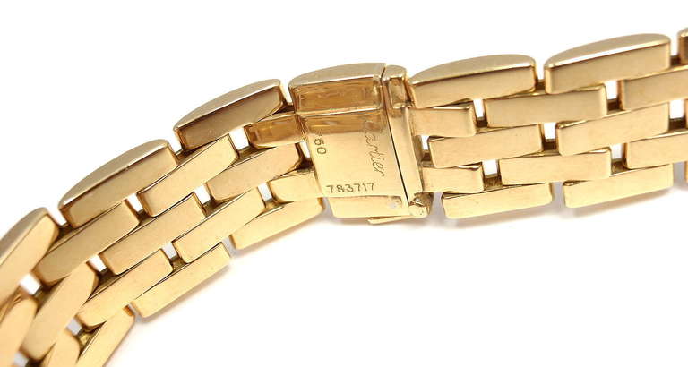 CARTIER Maillon Panthere Five-Row Yellow Gold Necklace 3