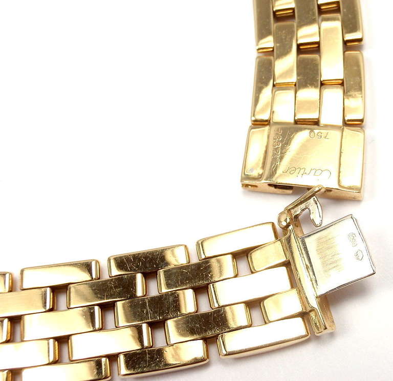 CARTIER Maillon Panthere Five-Row Yellow Gold Necklace 4