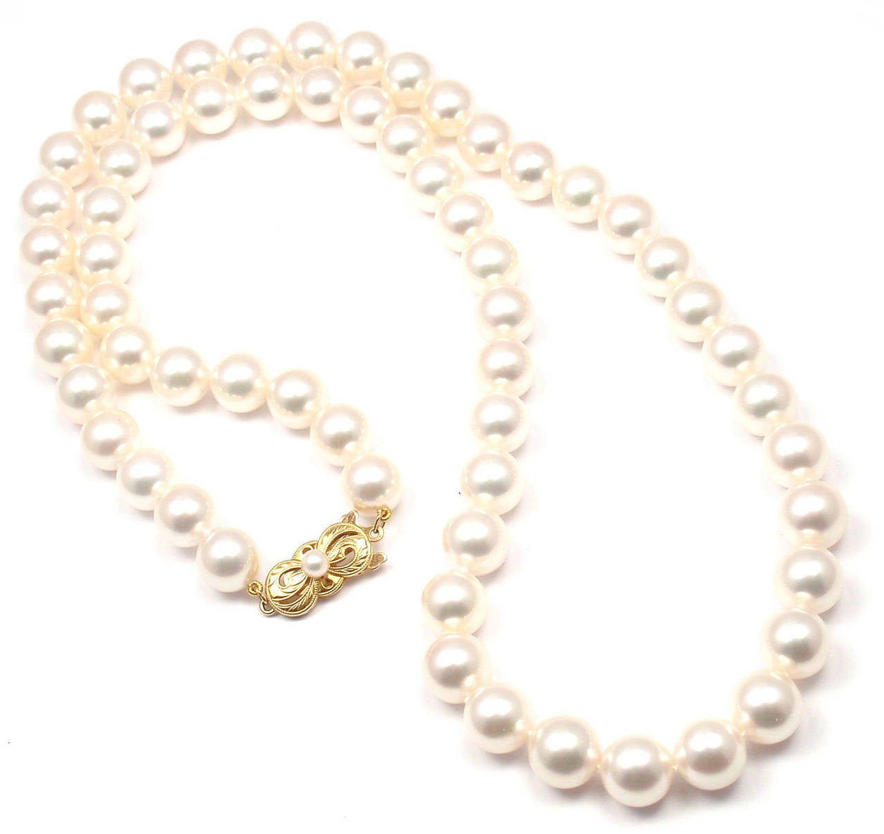 18k Yellow Gold 9.5mm 61 Akoya Pearl 24