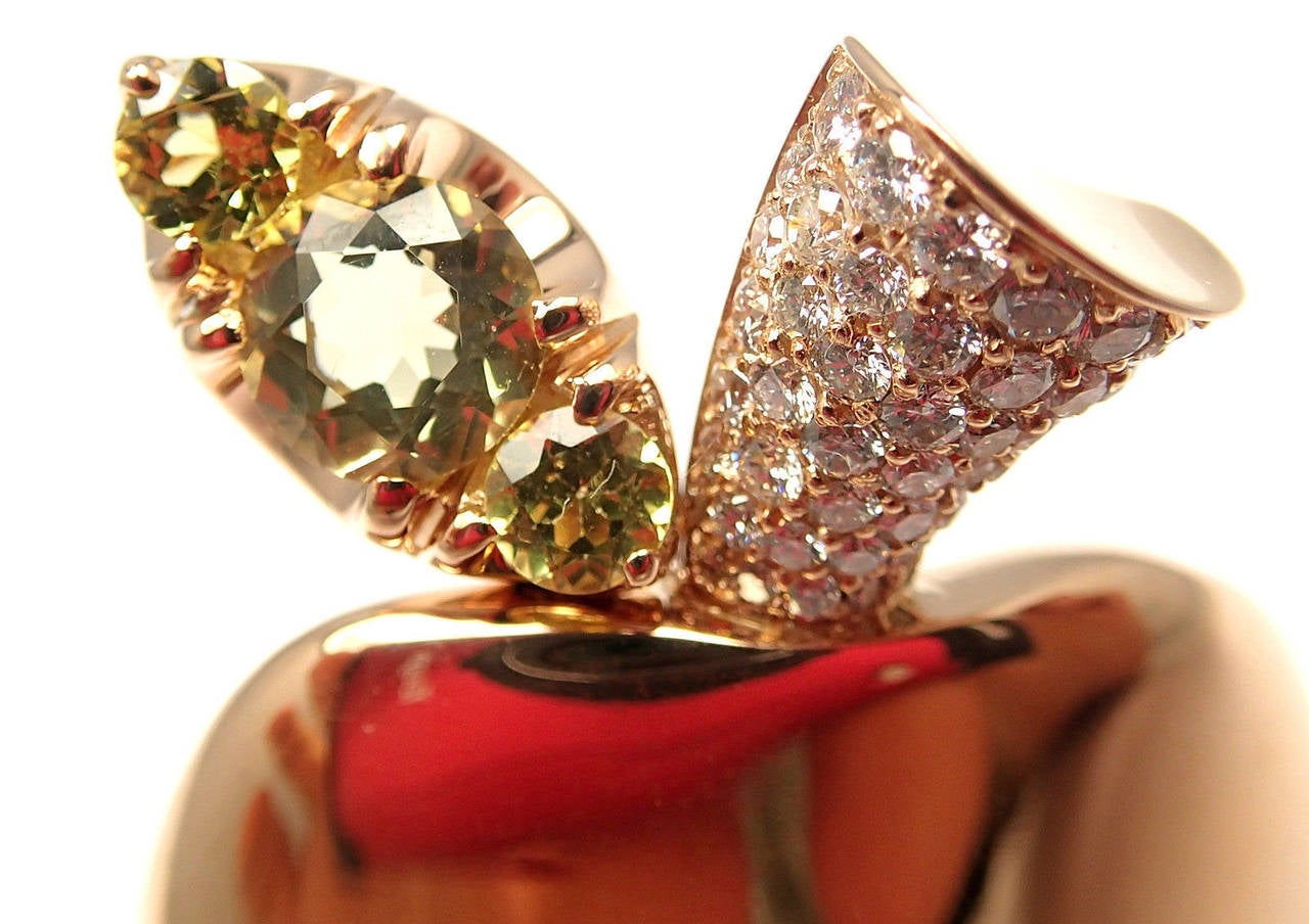 Women's Pasquale Bruni Diamond Tentazione Apple Rose Gold Ring