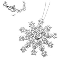 Pasquale Bruni 4.35 Carat Diamond Gold Snow Flake Necklace