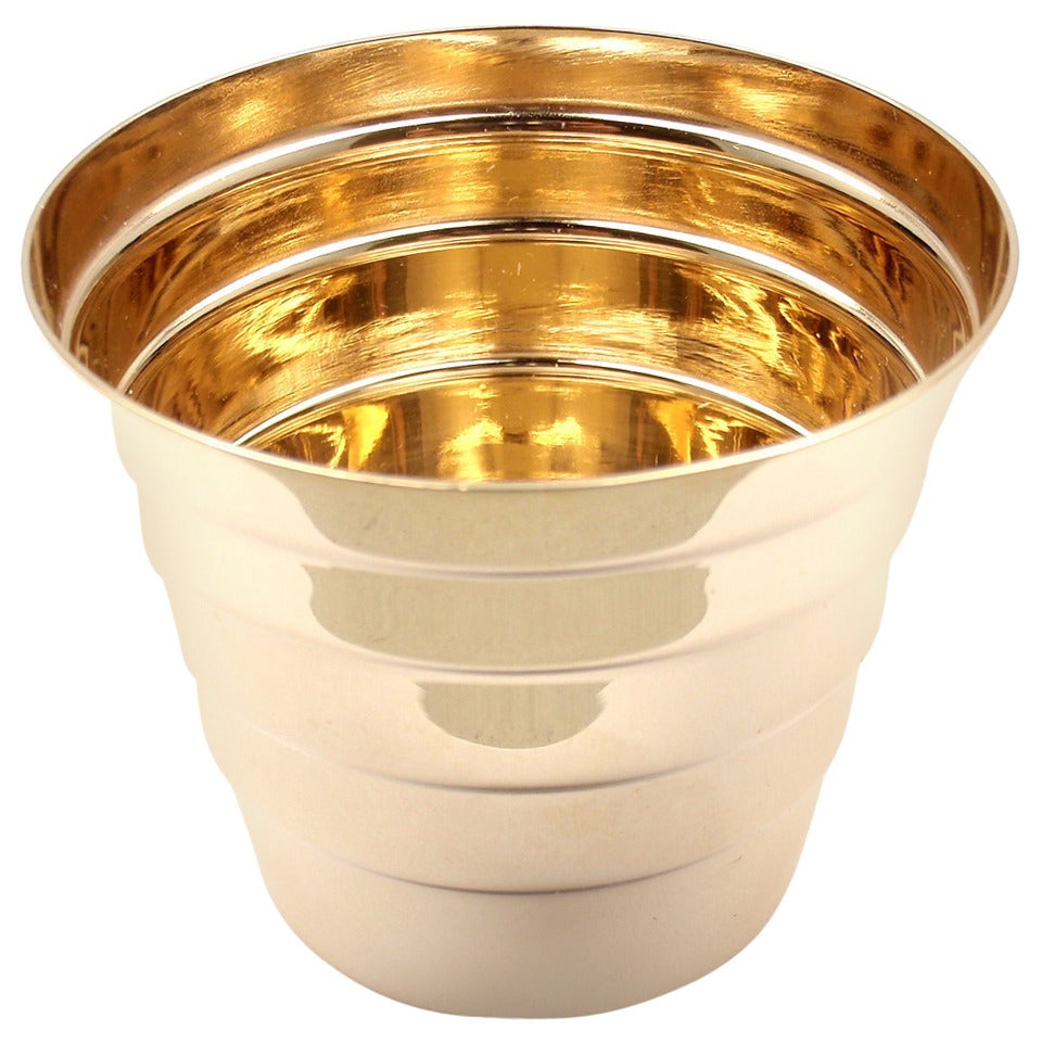 Vintage Tiffany & Co Sold Yellow Gold Shot Glass Cup