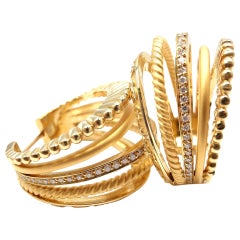 Orecchini Carrera y Carrera Melodia in oro giallo con diamante