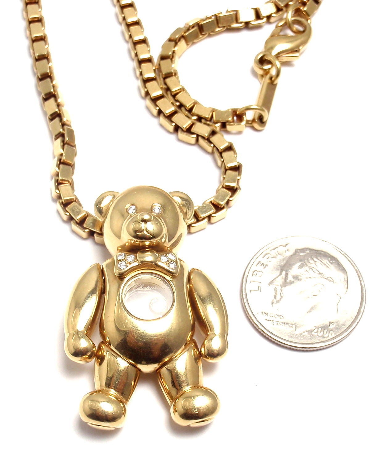 chopard teddy bear pendant