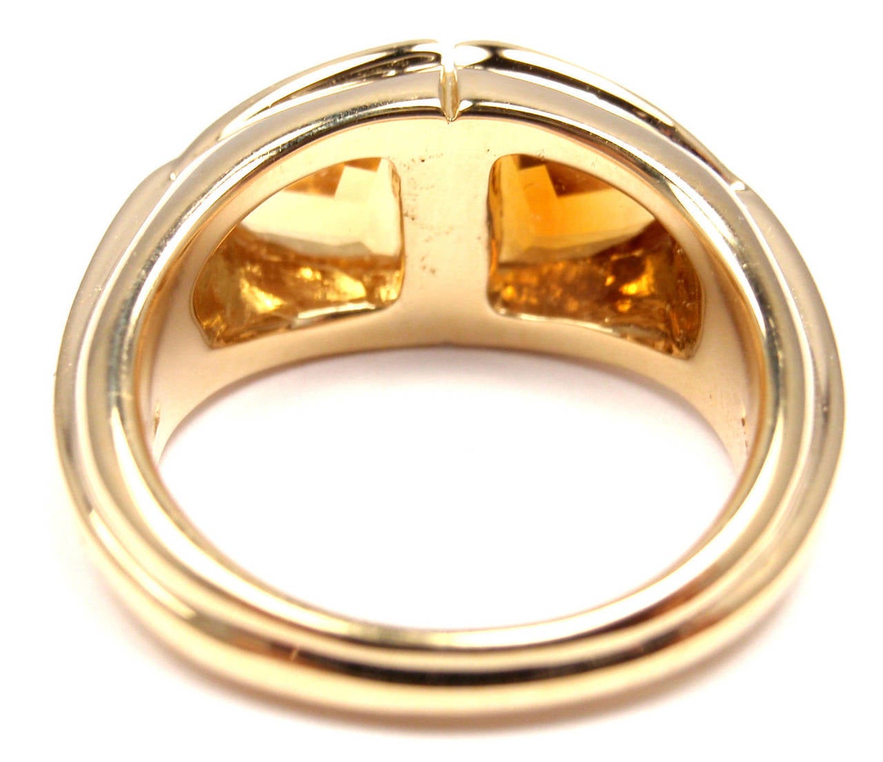 Bulgari Citrine Golden Topaz Gold Ring 1