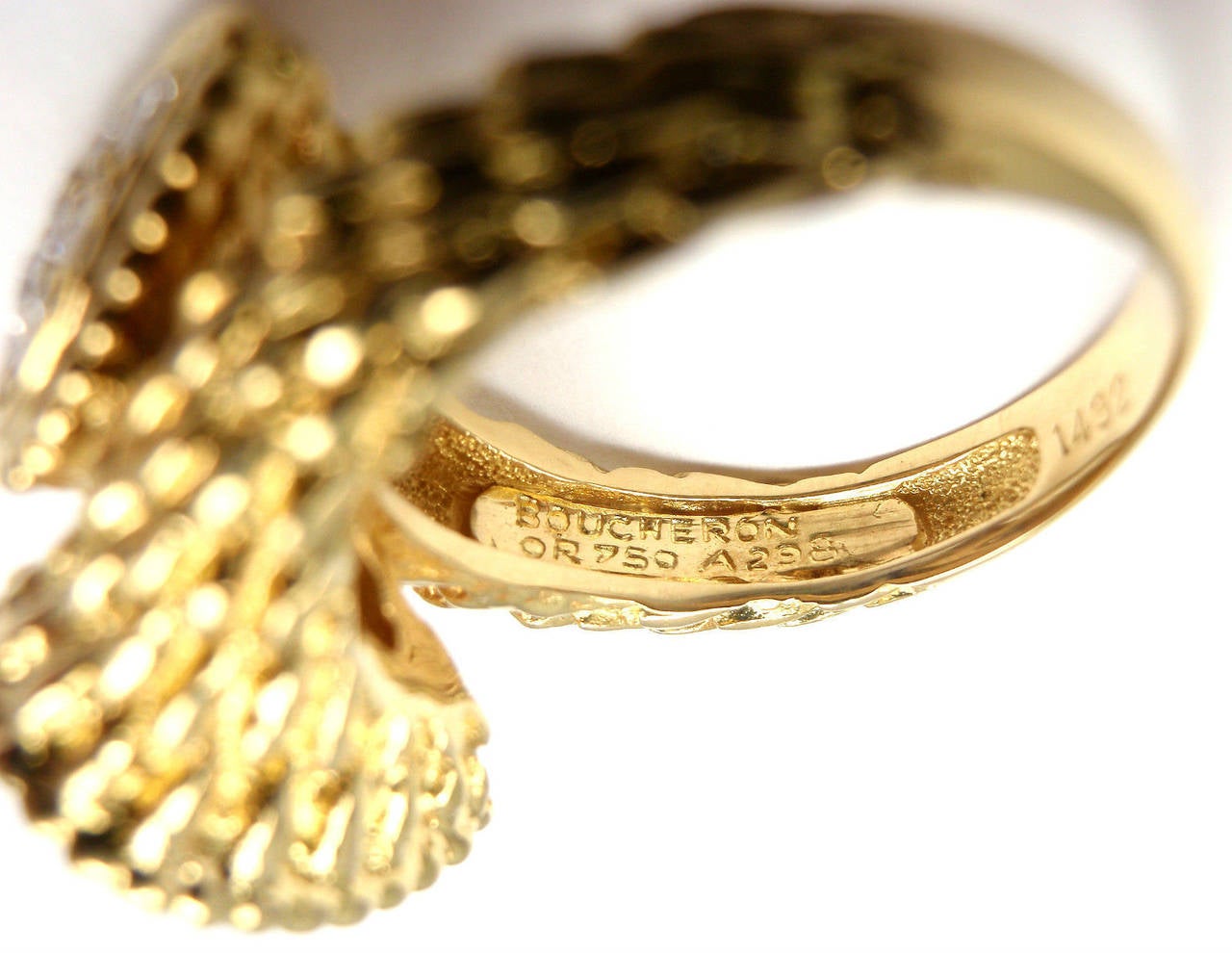 Women's Boucheron Serpent Bohème Toi et Moi Diamond Gold Ring