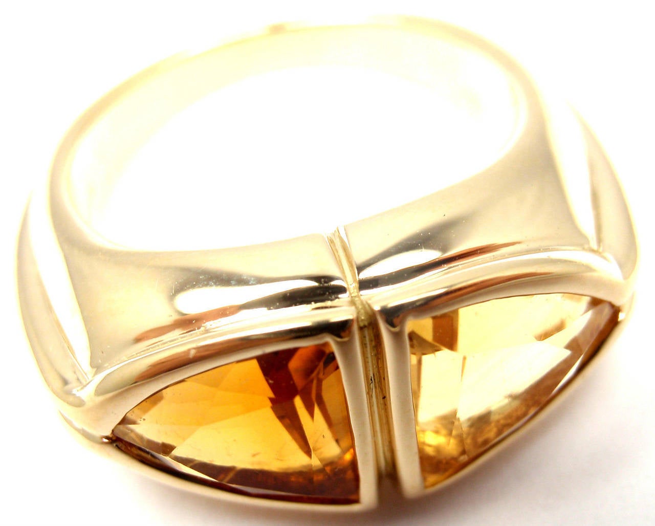 golden topaz ring