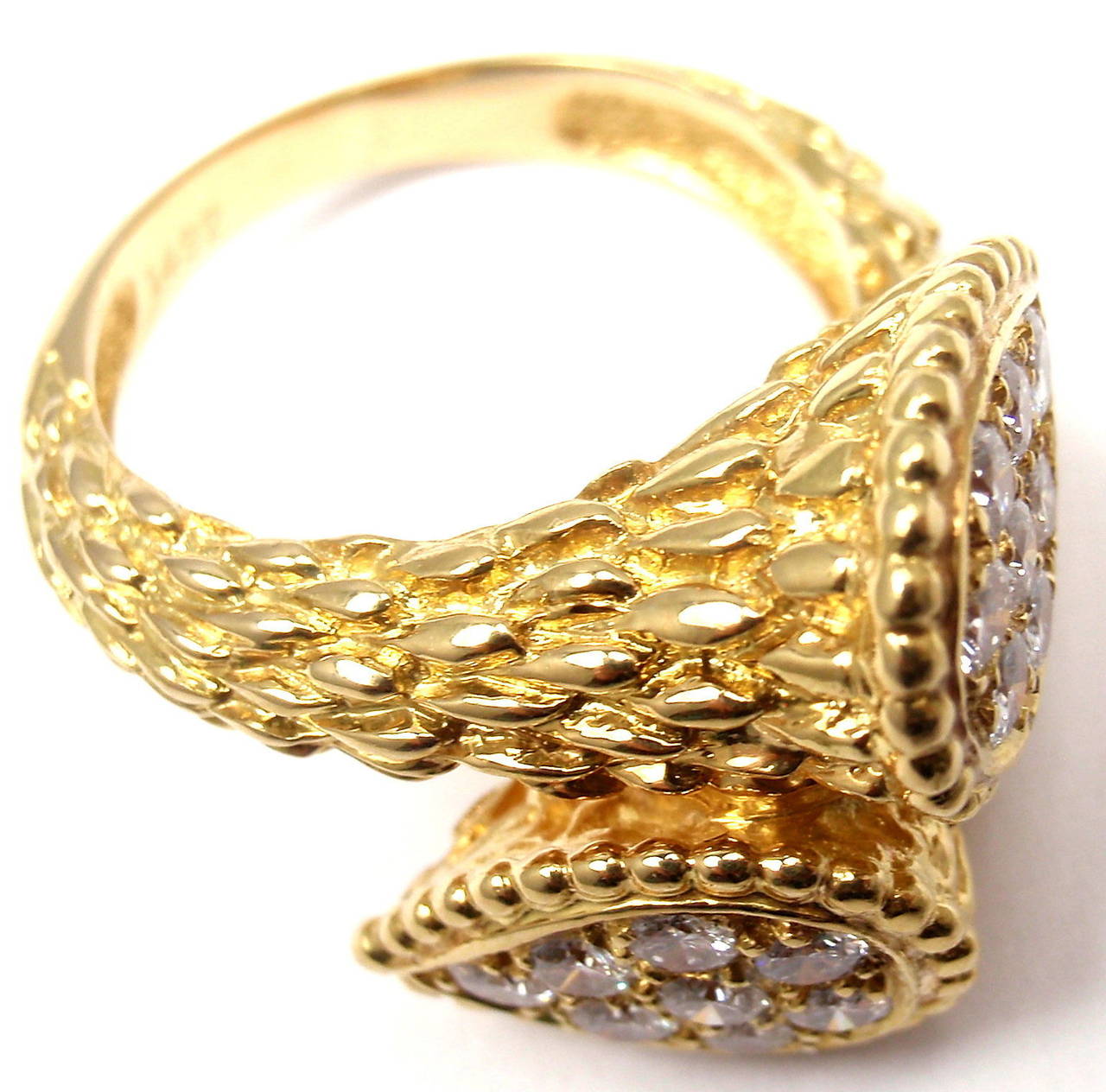 Boucheron Serpent Bohème Toi et Moi Bague en or et diamants 3