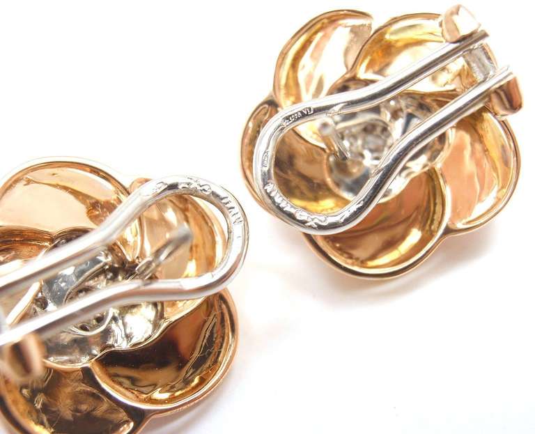 roberto coin rose gold earrings