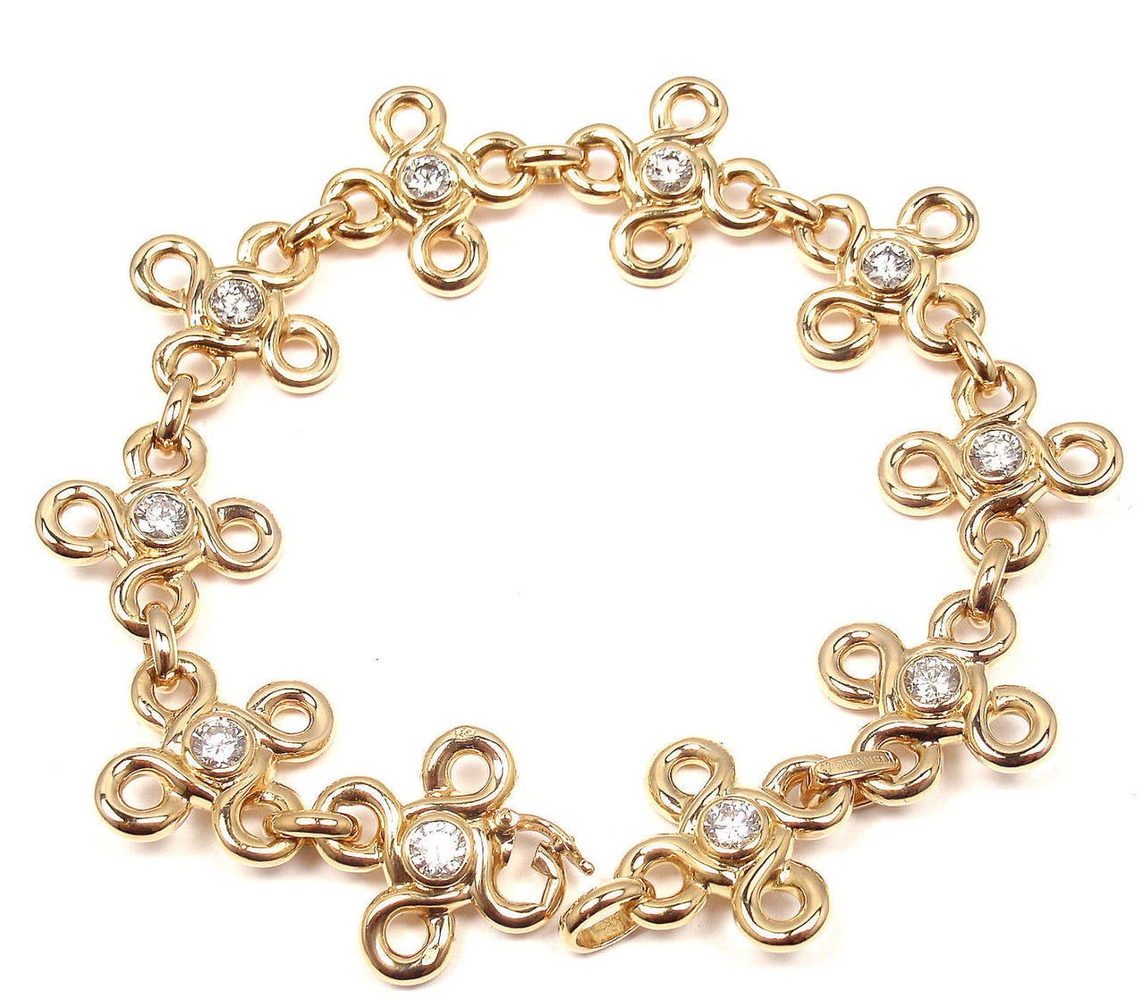 Chanel Bracelet à maillons en or et diamants Pour femmes en vente