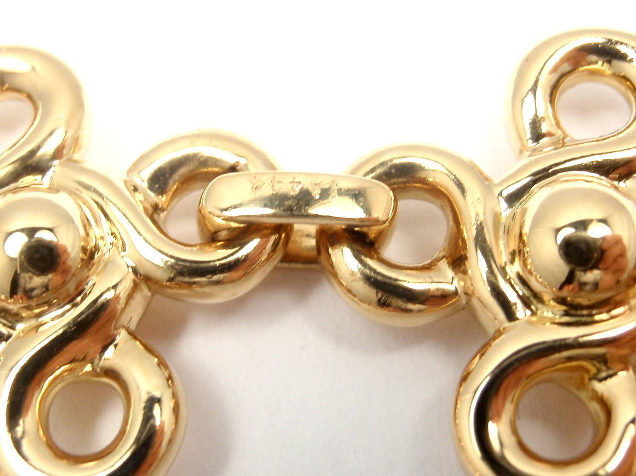 Chanel Bracelet à maillons en or et diamants Excellent état - En vente à Holland, PA