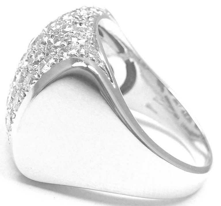 BULGARI Diamond White Gold Ring In New Condition In Holland, PA
