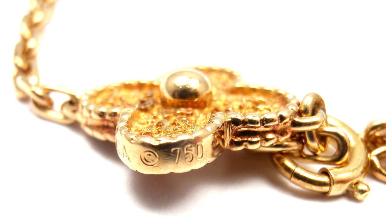 vintage alhambra gold bracelet