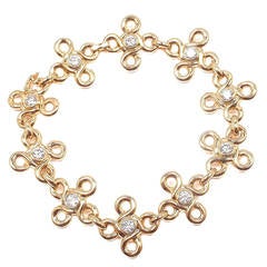 Chanel Diamond Gold Link Bracelet 6
