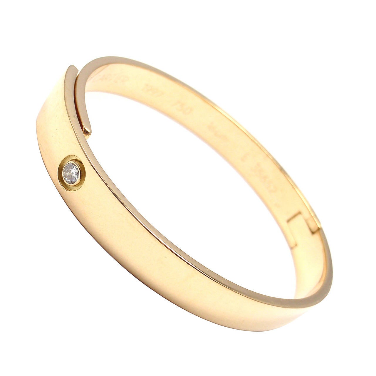 Cartier Diamond Gold Anniversary Bangle Bracelet