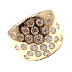 Hermes Diamond Gold Cocktail Ring
