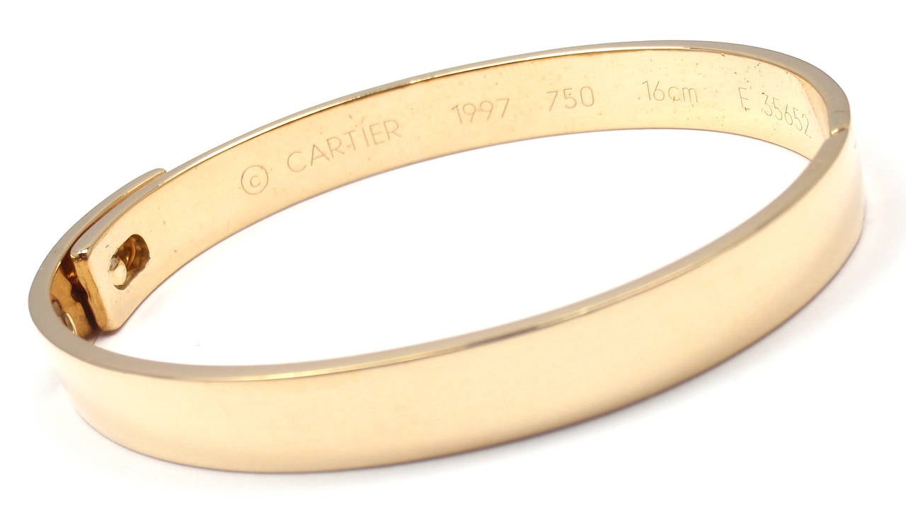 Cartier Diamond Gold Anniversary Bangle Bracelet 2