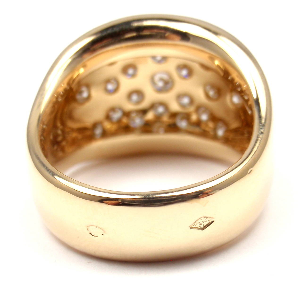 Women's Hermes Diamond Gold Cocktail Ring