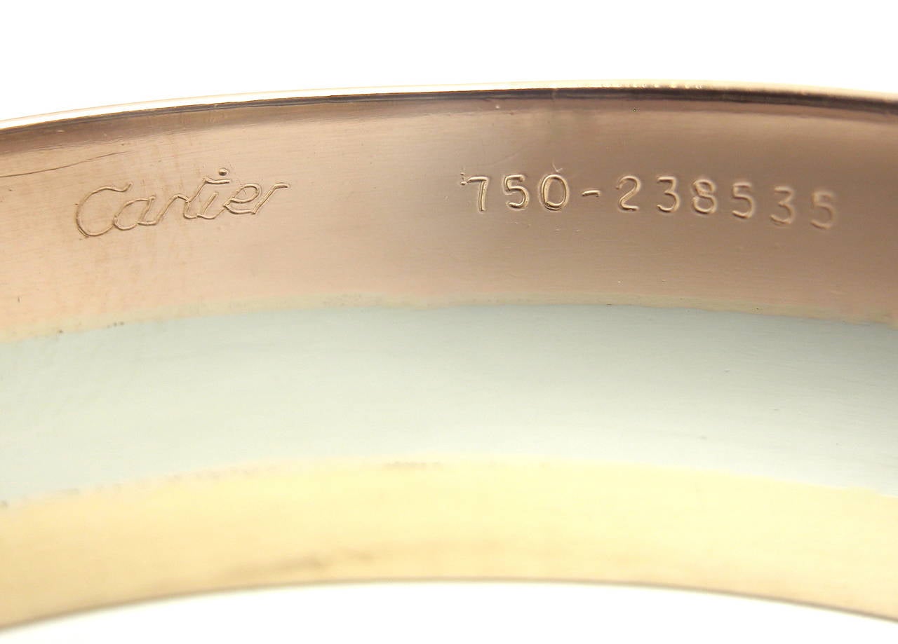 cartier tri color bangle