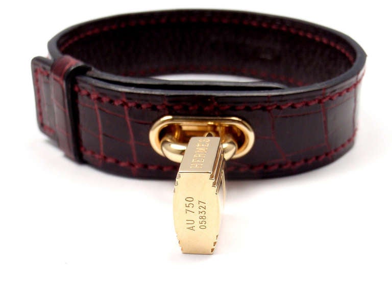 hermes lock bracelet