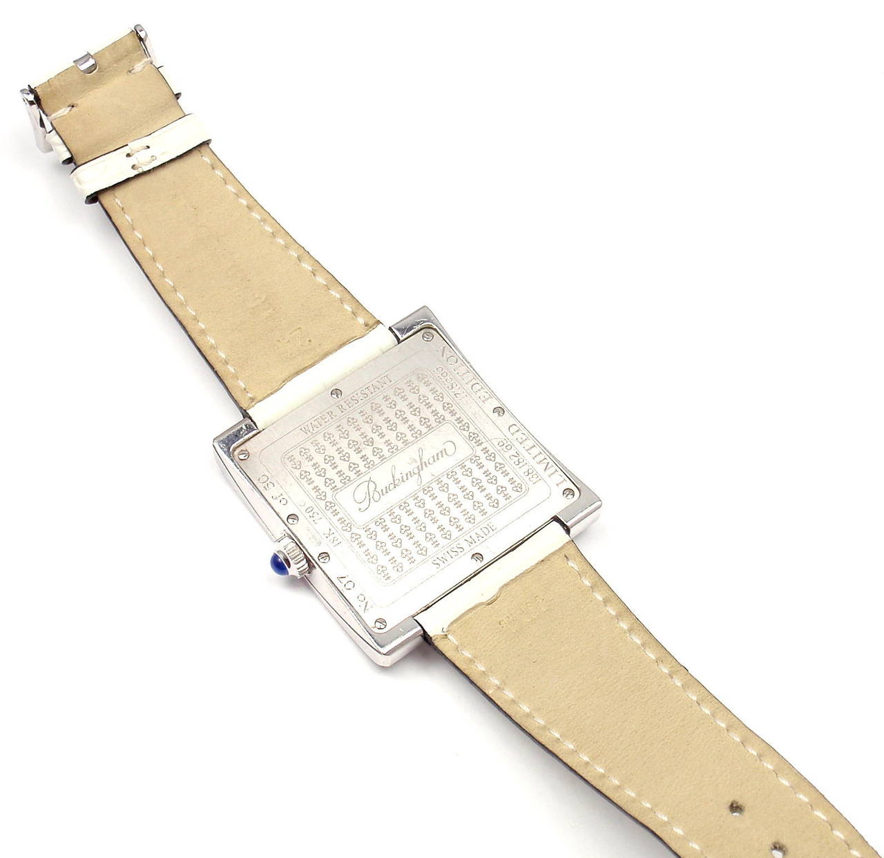 Corum Lady's White Gold Buckingham Artisan Collection Limited Edition Wristwatch 2
