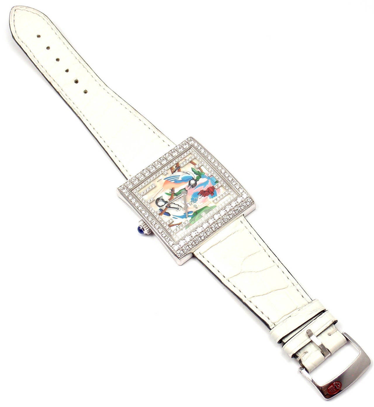 Corum Lady's White Gold Buckingham Artisan Collection Limited Edition Wristwatch 3