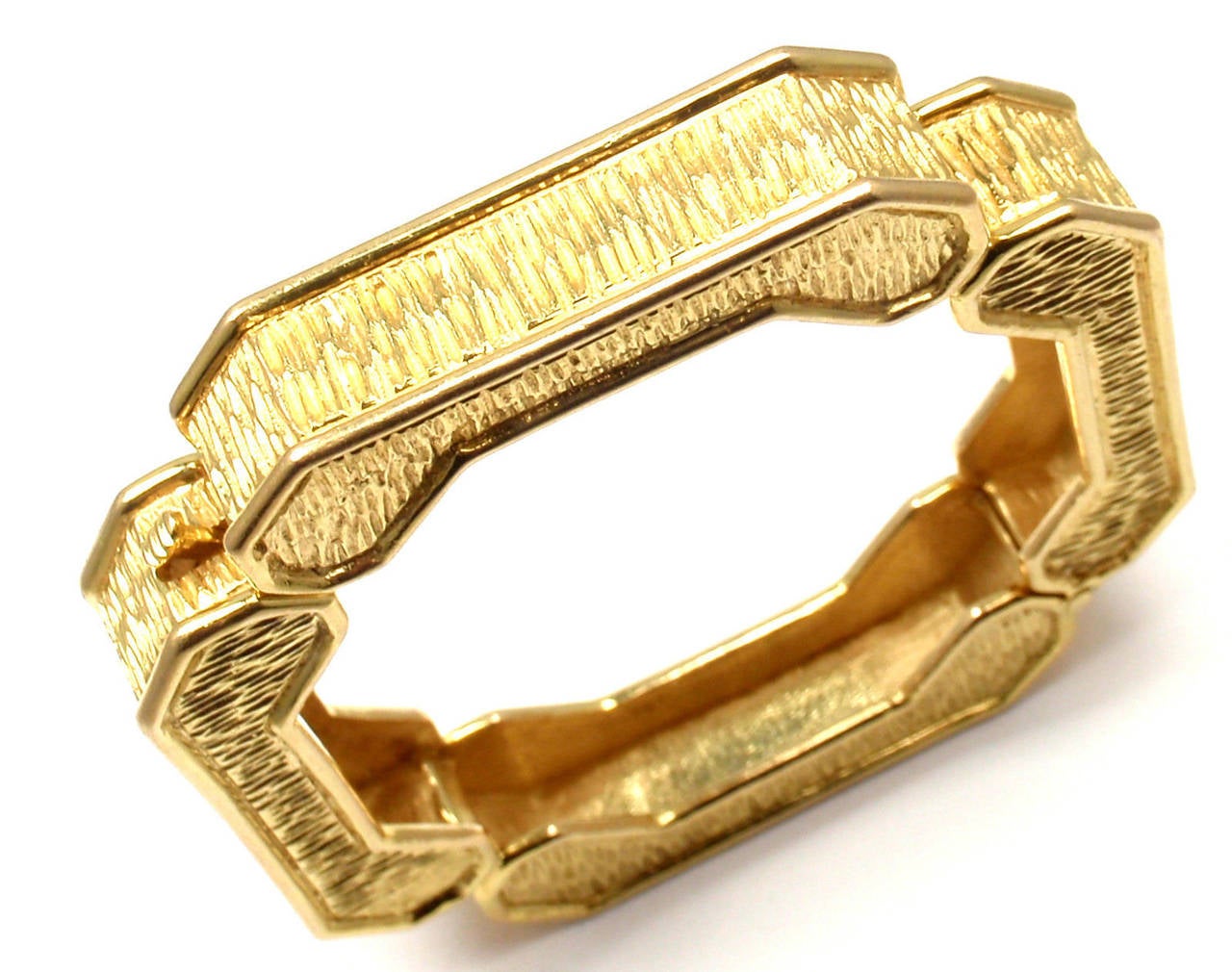Zolotas Greece Yellow Gold Bangle Bracelet 2