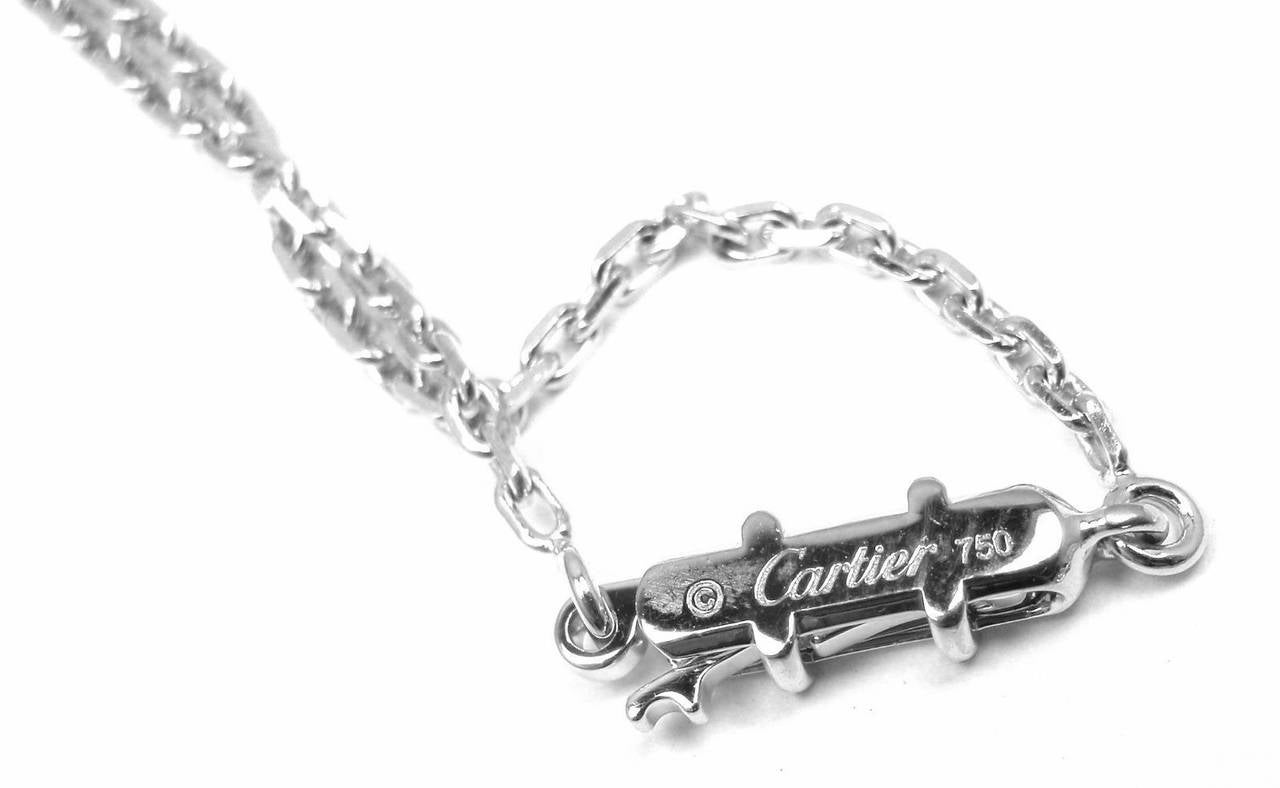 Cartier Large Diamond Heart White Gold Necklace 1