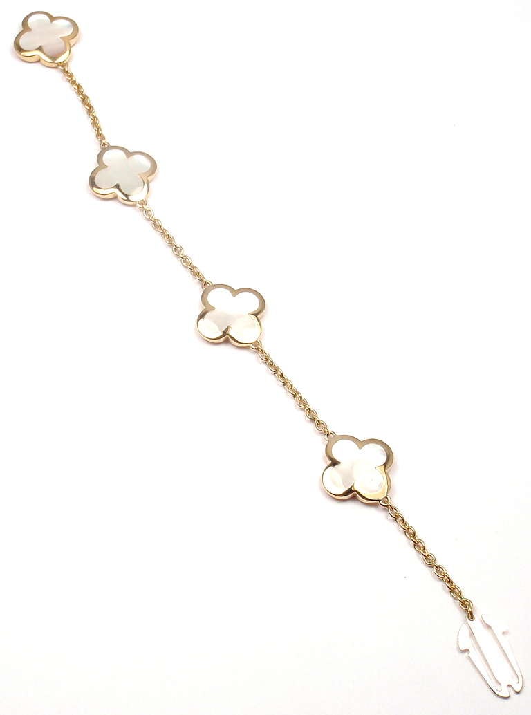 VAN CLEEF & ARPELS Alhambra Yellow Gold Bracelet 2