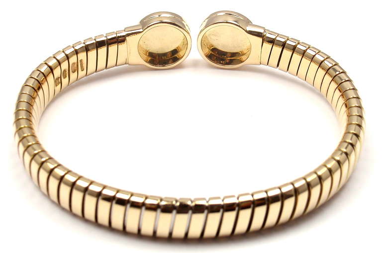Bulgari Gelbgold Tubogas Koralle Armreif Armband 1