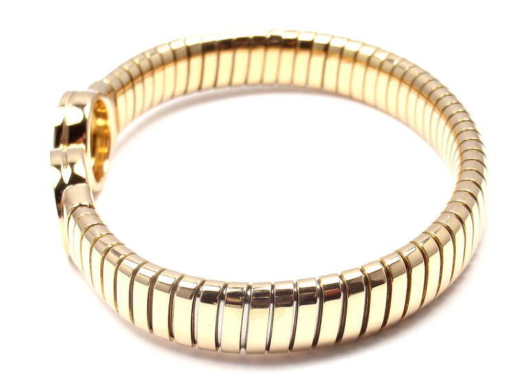 Bulgari Gelbgold Tubogas Koralle Armreif Armband 2