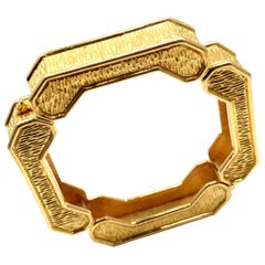 Zolotas Greece Yellow Gold Bangle Bracelet