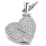 C. 2000 Vintage Louis Vuitton .80 ct. t.w. Diamond Heart Pendant Necklace  in 18kt White Gold