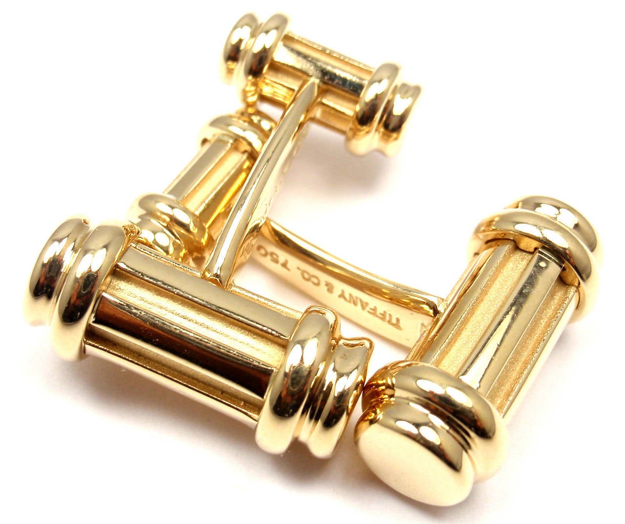 Tiffany and Co. Atlas Column Bar Gold Cufflinks at 1stDibs | tiffany ...