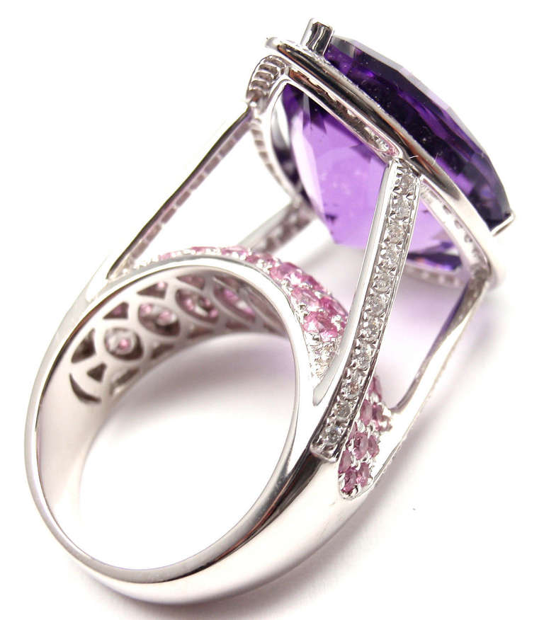amethyst and tourmaline ring