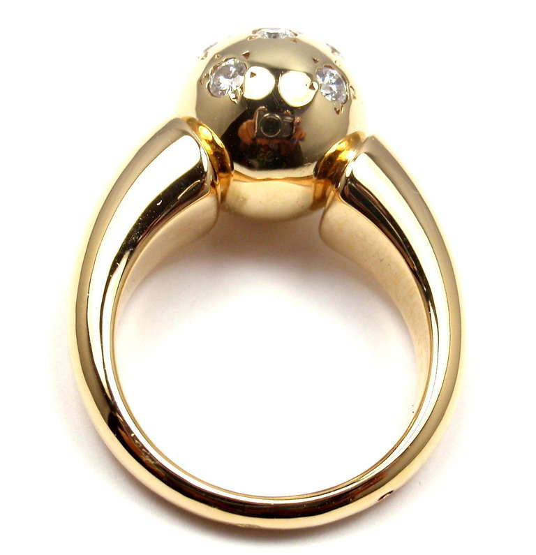 Van Cleef & Arpels VCA Diamond Yellow Gold Ring