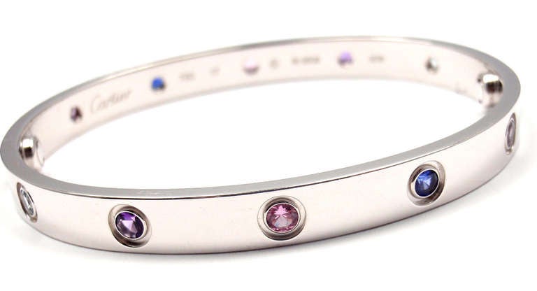 cartier love bracelet multi color stones