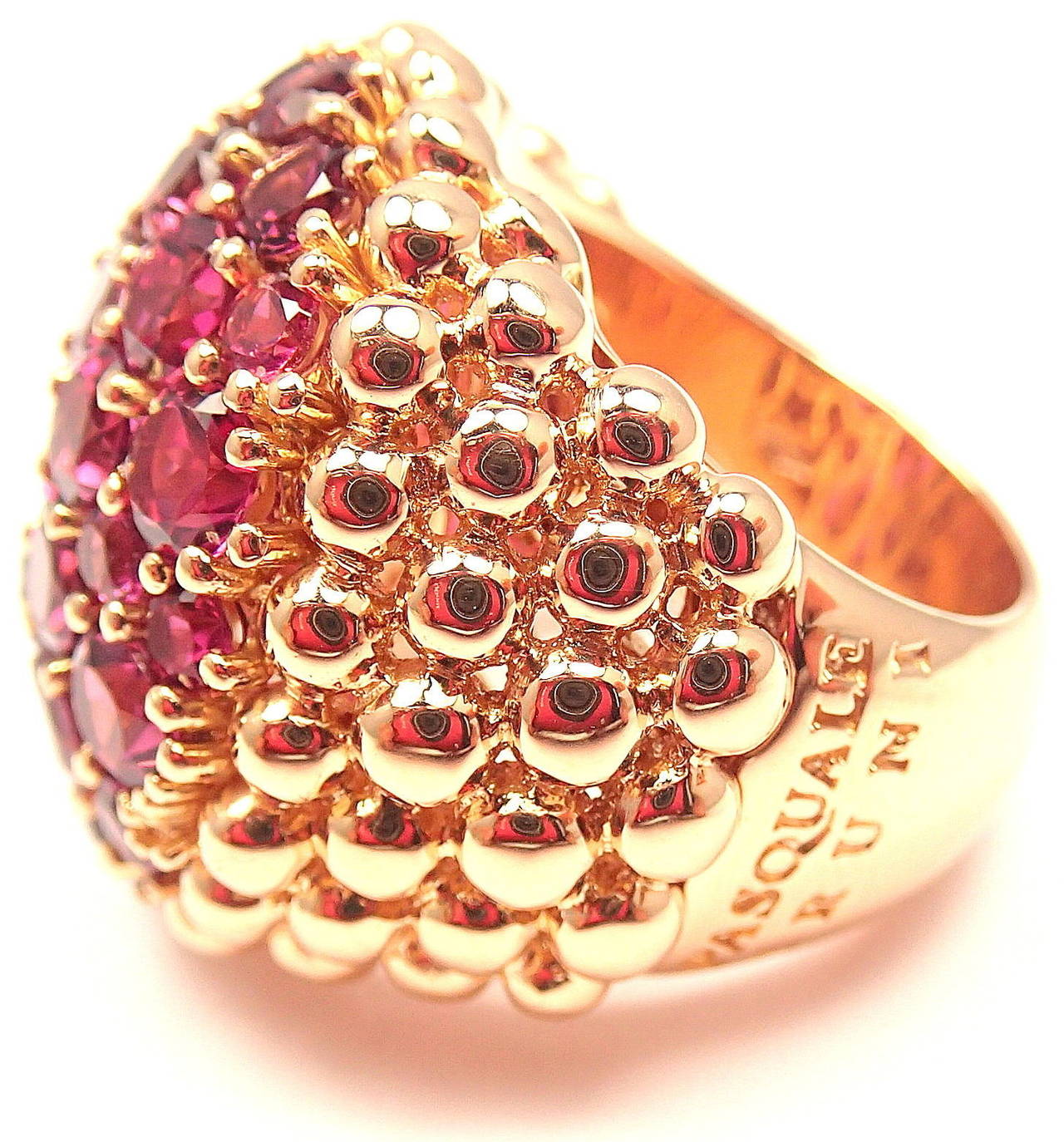 Pasquale Bruni Brunissimi Ruby Gold Cocktail Ring In New Condition In Holland, PA