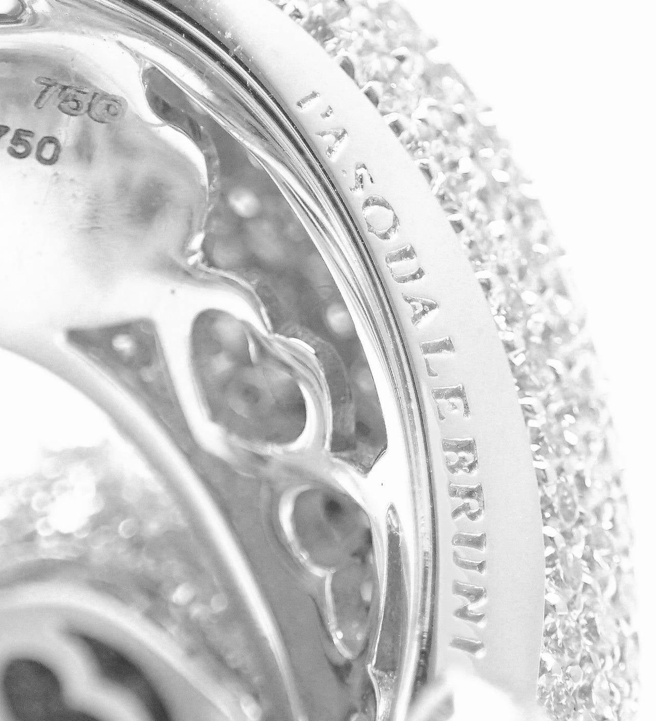 Pasquale Bruni IL PECCATO Diamond Snake White Gold Ring In New Condition In Southampton, PA