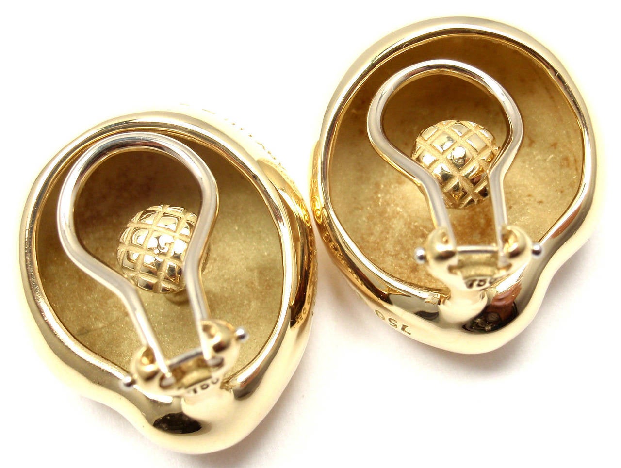 Tiffany & Co. Elsa Peretti Large Gold Bean Earrings 1