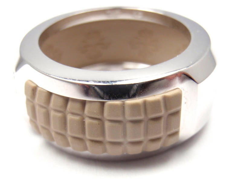 Women's PATEK PHILIPPE Aquanaut Luce Diamond Rubber White Gold Ring
