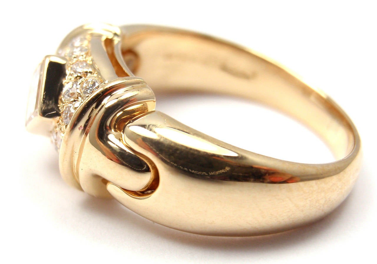 Bulgari Diamond Gold Cocktail Ring 1