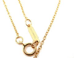 Tiffany & Co. Pave Diamond Gold Puffed Heart Pendant Necklace