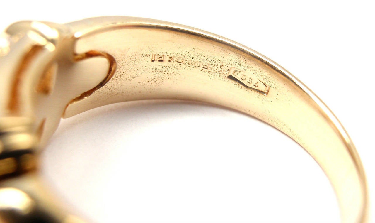 Women's Bulgari Diamond Gold Cocktail Ring