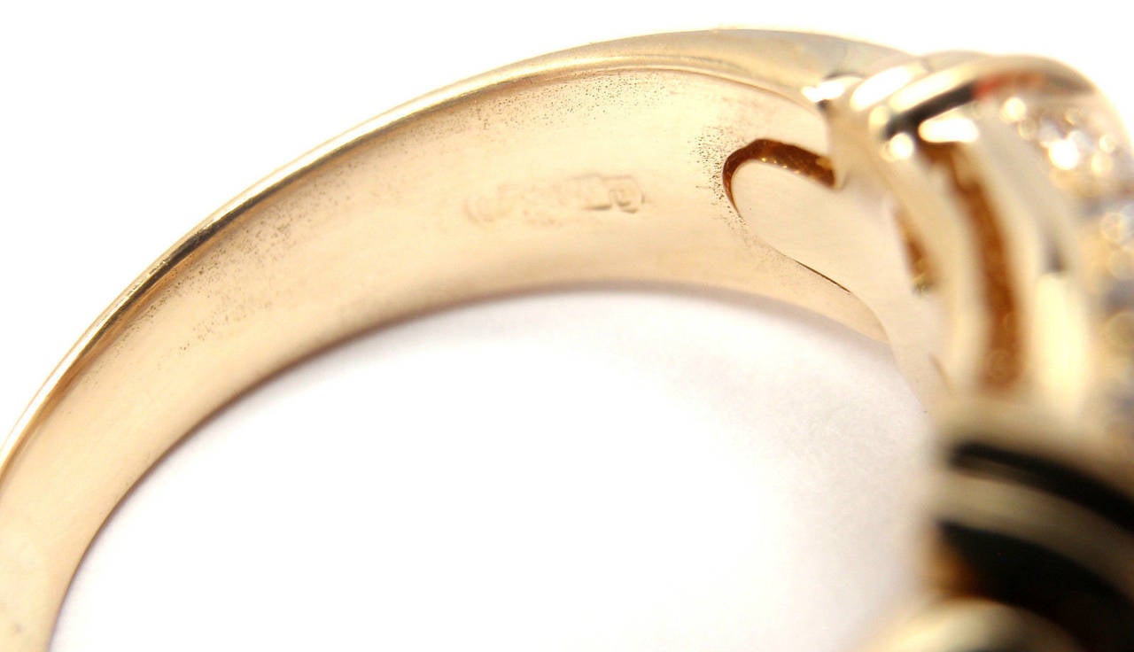 Bulgari Diamond Gold Cocktail Ring In New Condition In Holland, PA