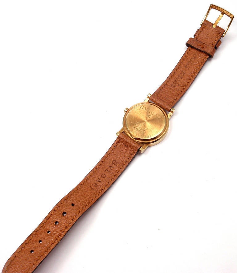 Women's Bulgari Lady's Yellow Gold and Diamond Quartz Wristwatch