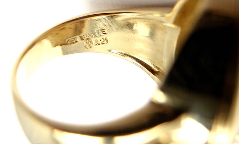 Ilias Lalaounis Large Diamond Yellow Gold Ring 2