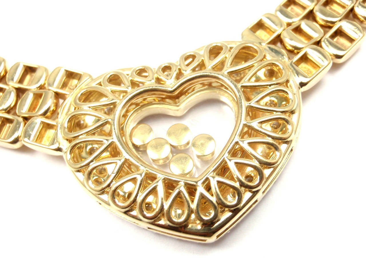 CHOPARD Happy Diamonds Diamond Heart Yellow Gold Necklace 6