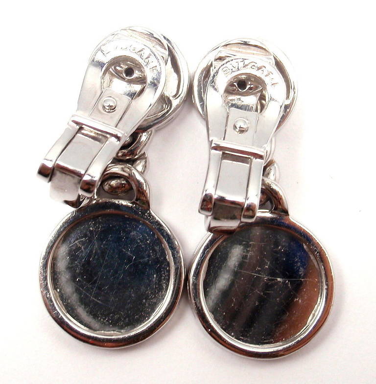 bvlgari onyx earrings